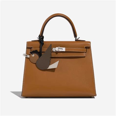 Hermès Birdy Charm Epsom Etoupe / Nata / Biscuit / Rouge